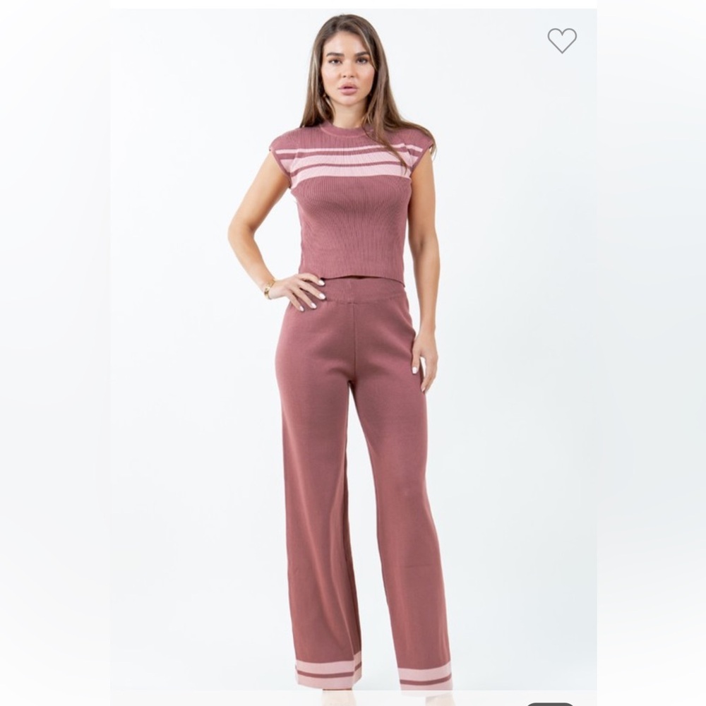 #164 KNIT SET, PANTS AND TOP